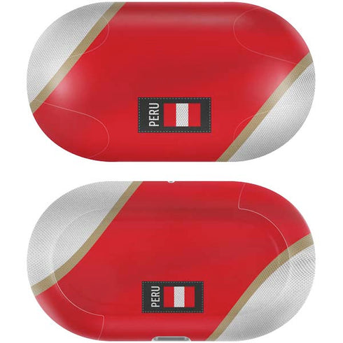 Peru Soccer Flag Galaxy Buds Plus Skin
