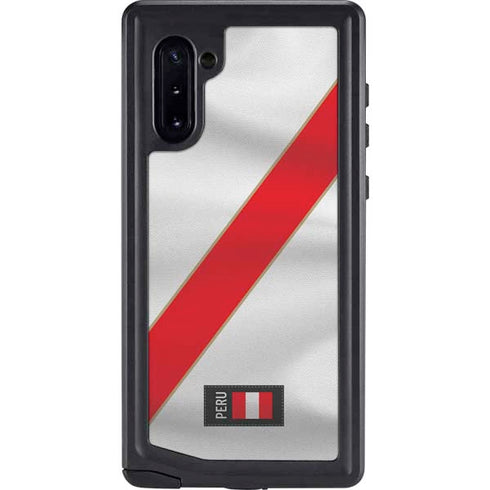 Peru Soccer Flag Galaxy Note 10 Waterproof Case
