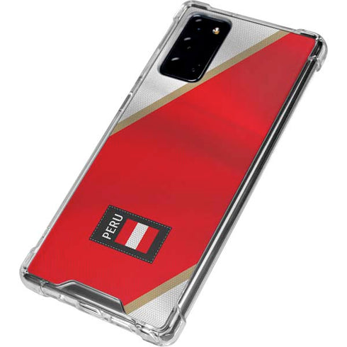 Peru Soccer Flag Galaxy Note20 5G Clear Case