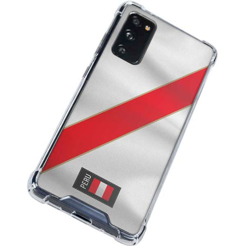 Peru Soccer Flag Galaxy S20 FE Clear Case
