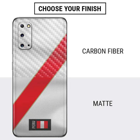 Peru Soccer Flag Galaxy S20 Skin