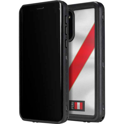 Peru Soccer Flag Galaxy S20 Waterproof Case