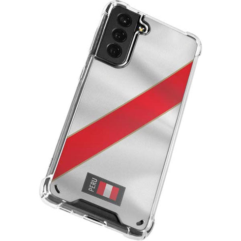 Peru Soccer Flag Galaxy S21 5G Clear Case