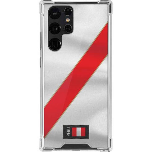 Peru Soccer Flag Galaxy S22 Ultra Clear Case