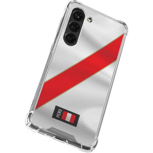 Peru Soccer Flag Galaxy S23 Clear Case