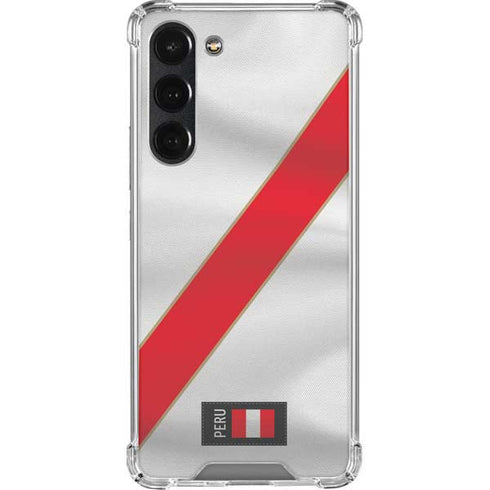 Peru Soccer Flag Galaxy S23 Plus Clear Case