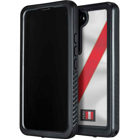 Peru Soccer Flag Galaxy S23 Plus Waterproof Case