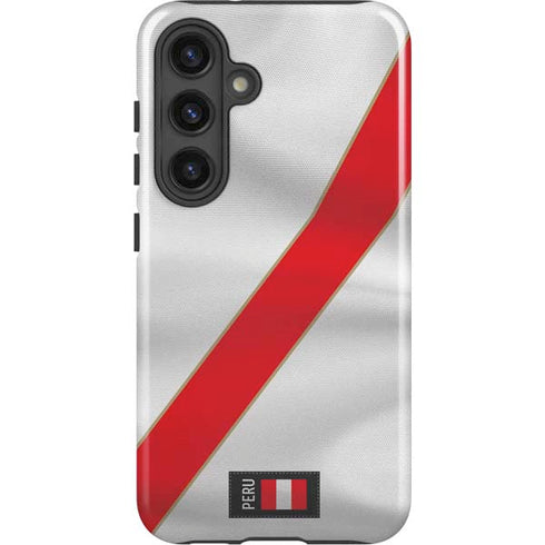 Peru Soccer Flag Galaxy S24 Impact Case
