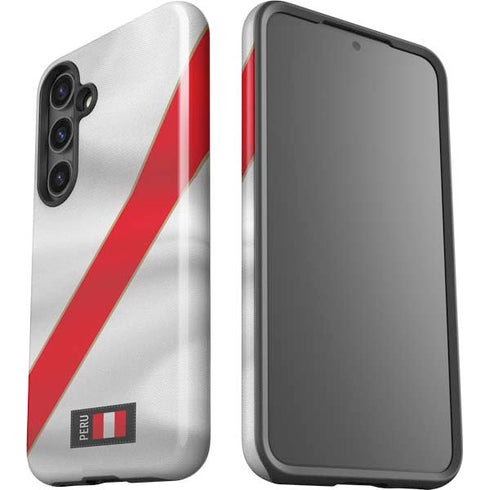 Peru Soccer Flag Galaxy S24 Plus Impact Case
