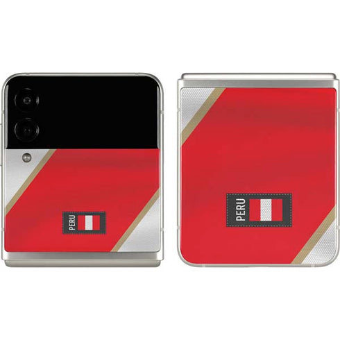 Peru Soccer Flag Galaxy Z Flip3 5G Skin