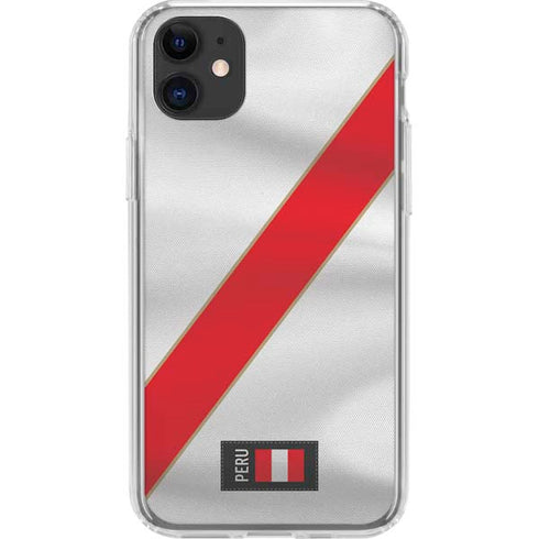 Peru Soccer Flag iPhone 11 Clear Case