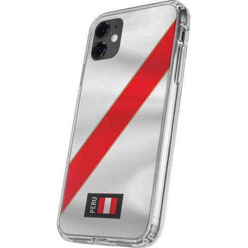 Peru Soccer Flag iPhone 11 Clear Case
