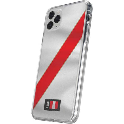 Peru Soccer Flag iPhone 11 Pro Clear Case