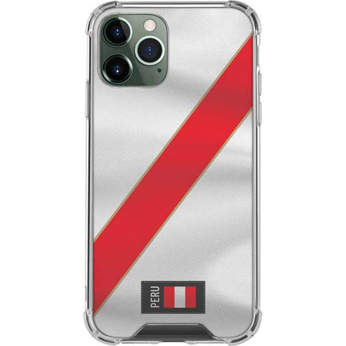 Peru Soccer Flag iPhone 11 Pro Max Clear Case