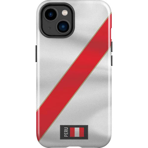 Peru Soccer Flag iPhone 15 Plus Impact Case