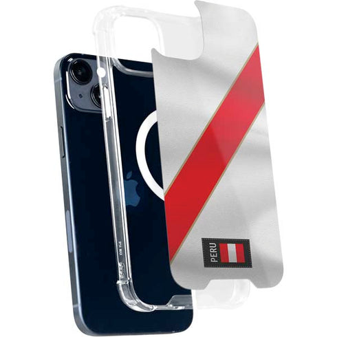 Peru Soccer Flag iPhone 15 Plus MagSafe Case