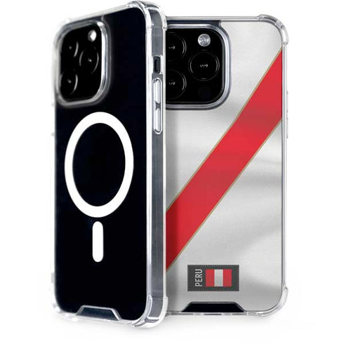 Peru Soccer Flag iPhone 15 Pro MagSafe Case