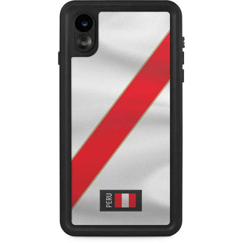 Peru Soccer Flag iPhone XR Waterproof Case