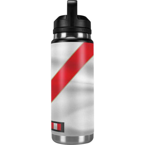 Peru Soccer Flag YETI Rambler 26oz Bottle Skin