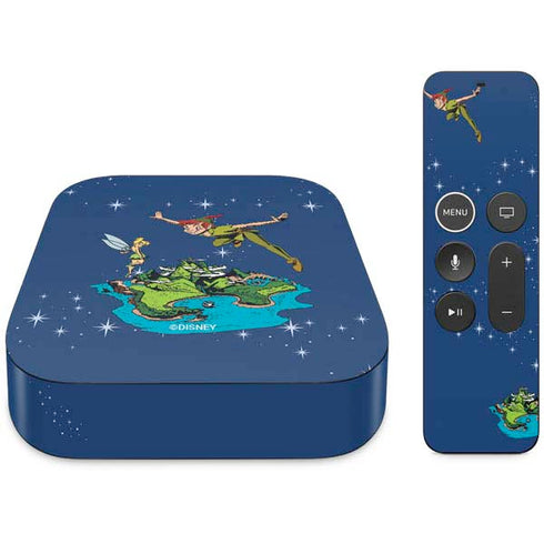 Disney Peter Pan and Tinker Bell in Neverland Apple TV Skin