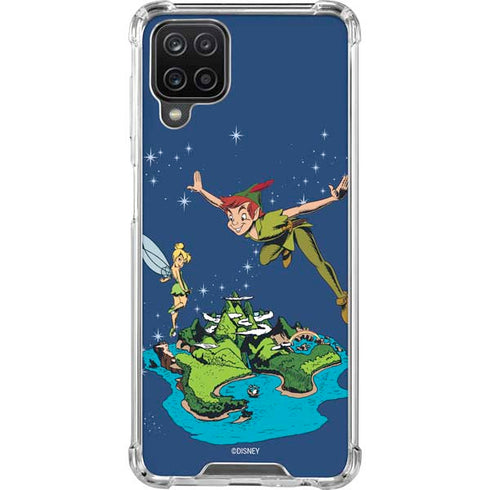 Disney Peter Pan and Tinker Bell in Neverland Galaxy A12 Clear Case