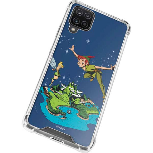 Disney Peter Pan and Tinker Bell in Neverland Galaxy A12 Clear Case