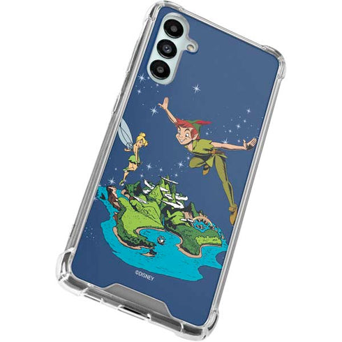 Disney Peter Pan and Tinker Bell in Neverland Galaxy A15 5G Clear Case