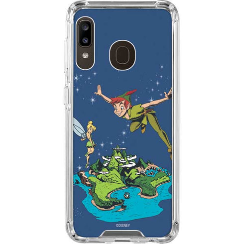 Disney Peter Pan and Tinker Bell in Neverland Galaxy A30 Clear Case
