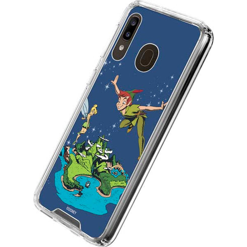 Disney Peter Pan and Tinker Bell in Neverland Galaxy A30 Clear Case