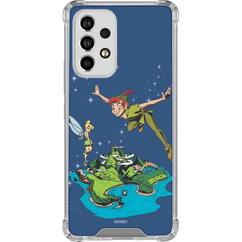 Disney Peter Pan and Tinker Bell in Neverland Galaxy A53 5G Clear Case