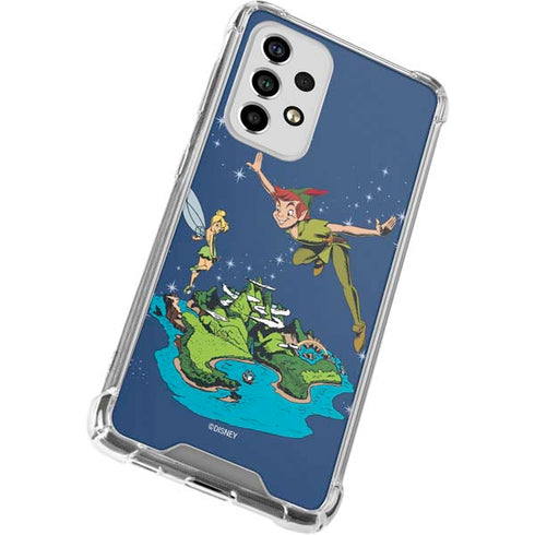 Disney Peter Pan and Tinker Bell in Neverland Galaxy A53 5G Clear Case