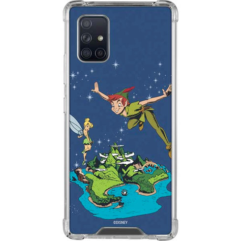Disney Peter Pan and Tinker Bell in Neverland Galaxy A71 5G Clear Case