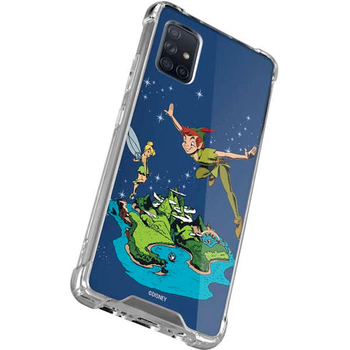 Disney Peter Pan and Tinker Bell in Neverland Galaxy A71 5G Clear Case