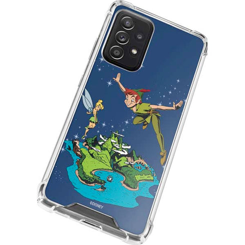Disney Peter Pan and Tinker Bell in Neverland Galaxy A72 5G Clear Case