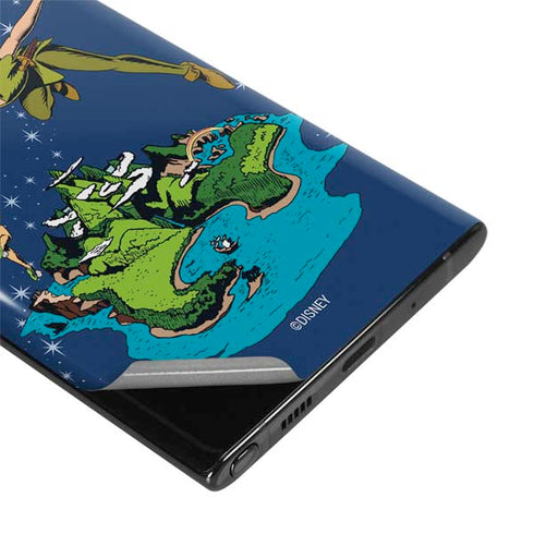 Disney Peter Pan and Tinker Bell in Neverland Galaxy Note 10 Skin