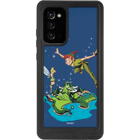 Disney Peter Pan and Tinker Bell in Neverland Galaxy Note20 5G Waterproof Case
