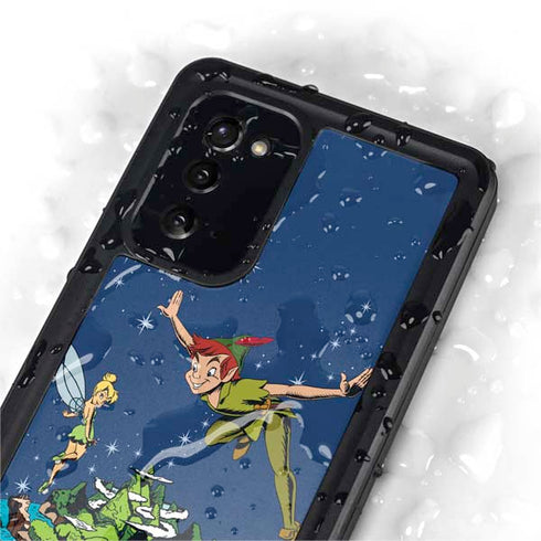 Disney Peter Pan and Tinker Bell in Neverland Galaxy Note20 5G Waterproof Case