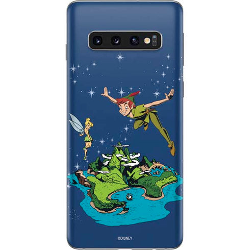 Disney Peter Pan and Tinker Bell in Neverland Galaxy S10 Skin