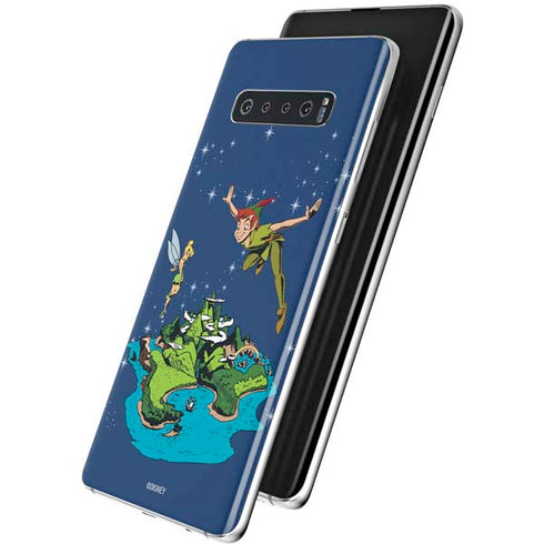Disney Peter Pan and Tinker Bell in Neverland Galaxy S10 Skin