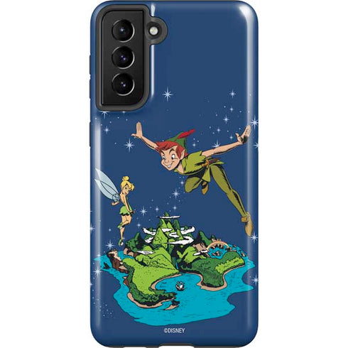 Disney Peter Pan and Tinker Bell in Neverland Galaxy S21 Plus 5G Pro Case