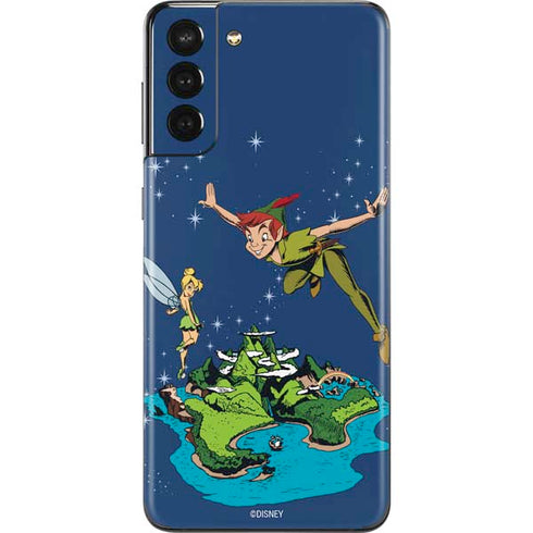 Disney Peter Pan and Tinker Bell in Neverland Galaxy S21 Plus 5G Skin