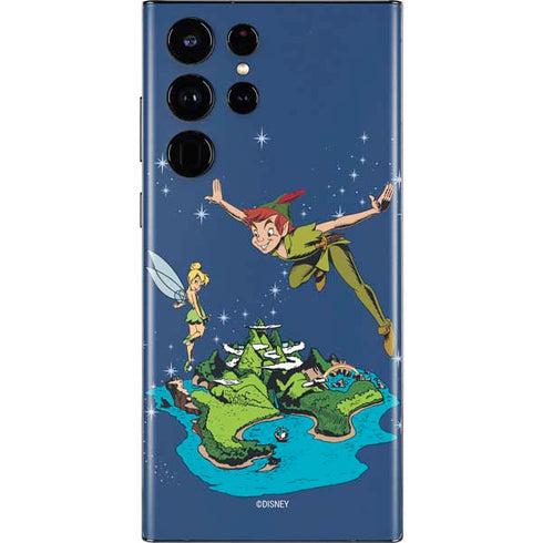 Disney Peter Pan and Tinker Bell in Neverland Galaxy S22 Ultra Skin