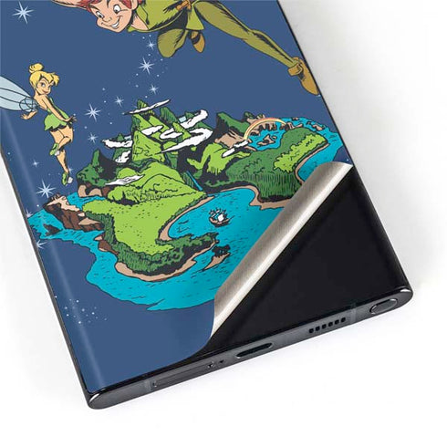 Disney Peter Pan and Tinker Bell in Neverland Galaxy S22 Ultra Skin