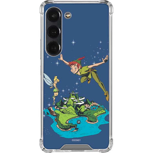 Disney Peter Pan and Tinker Bell in Neverland Galaxy S23 Clear Case