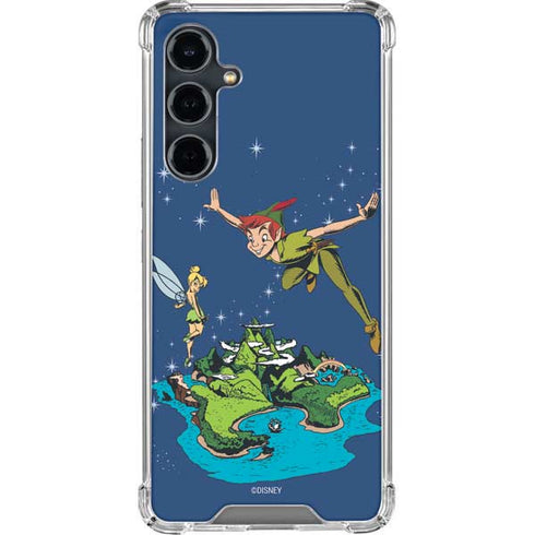 Disney Peter Pan and Tinker Bell in Neverland Galaxy S23 FE Clear Case