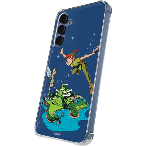 Disney Peter Pan and Tinker Bell in Neverland Galaxy S24 Clear Case