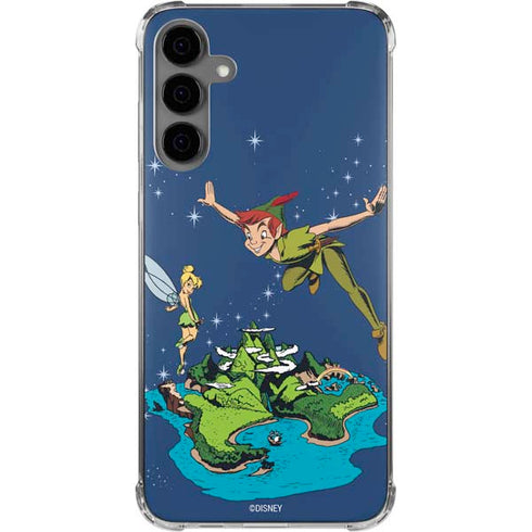 Disney Peter Pan and Tinker Bell in Neverland Galaxy S24 Plus Clear Case