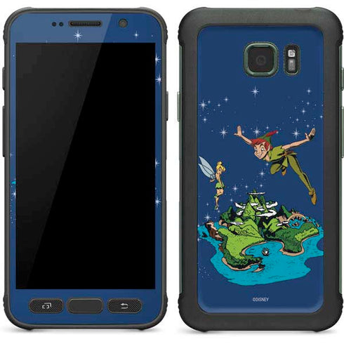 Disney Peter Pan and Tinker Bell in Neverland Galaxy S7 Active Skin