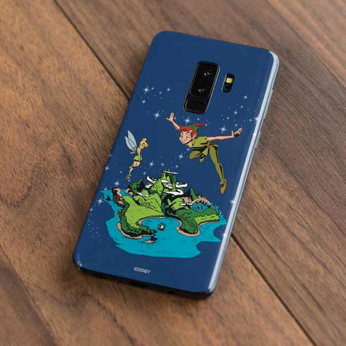 Disney Peter Pan and Tinker Bell in Neverland Galaxy S9 Plus Skin