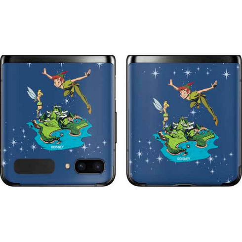 Disney Peter Pan and Tinker Bell in Neverland Galaxy Z Flip Skin